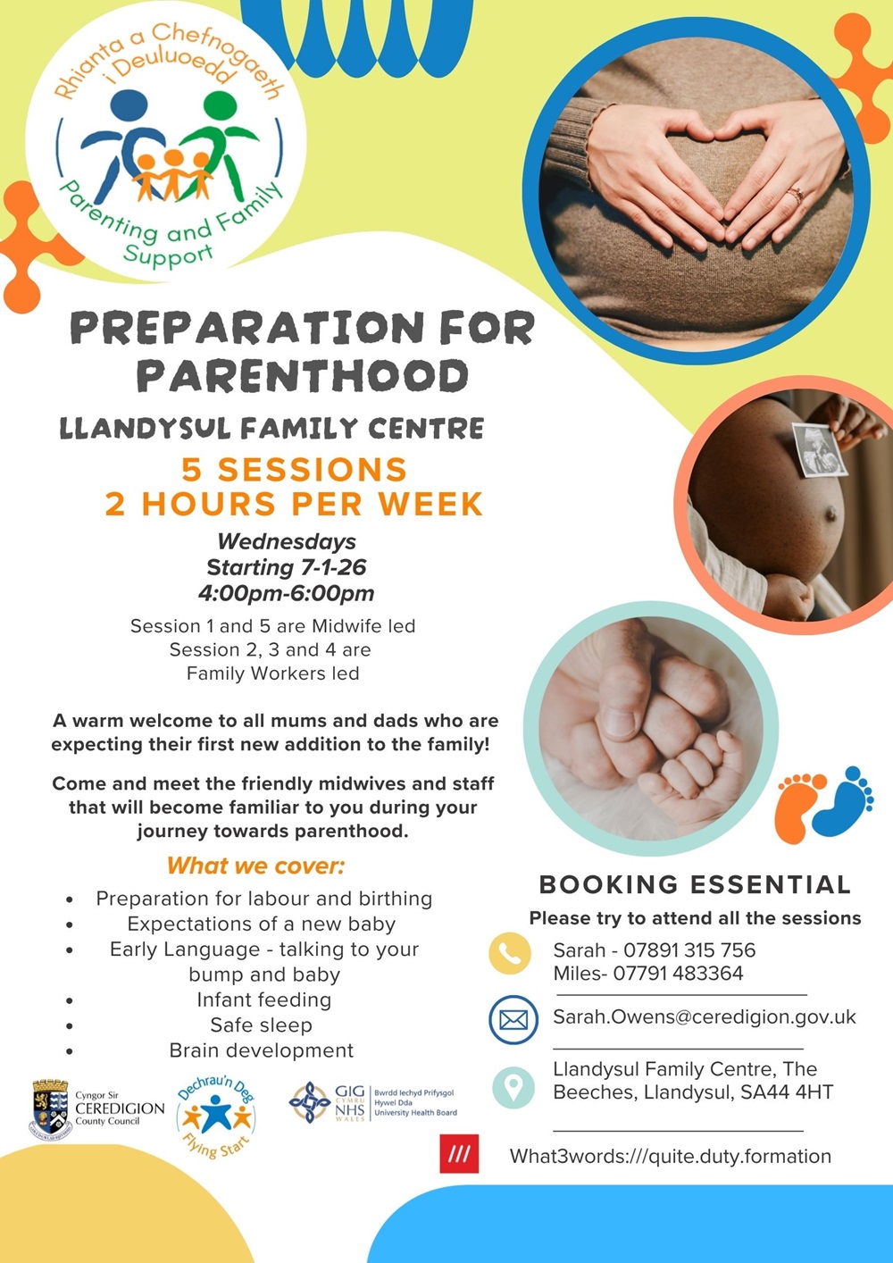 Preparation for parenthood Llandysul