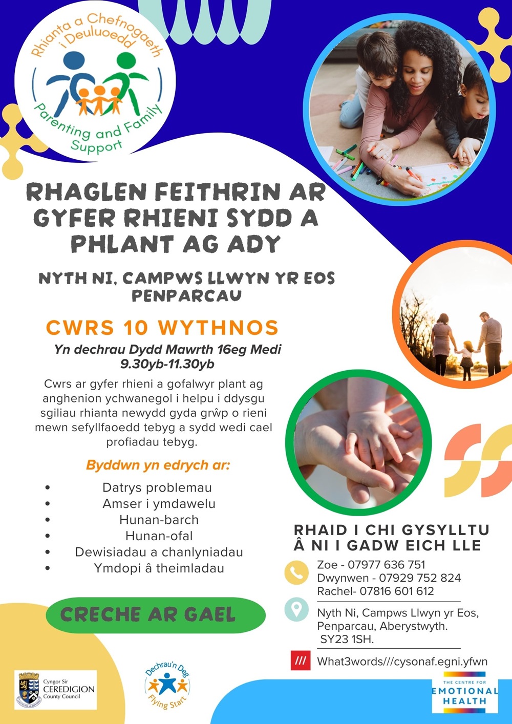 Rhaglen Feithrin ar gyfer Rhieni sydd a Phlant ag ADY