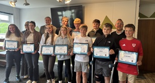 Celebrating the success of Ceredigion’s young people with commentating on sports games through Cered scheme