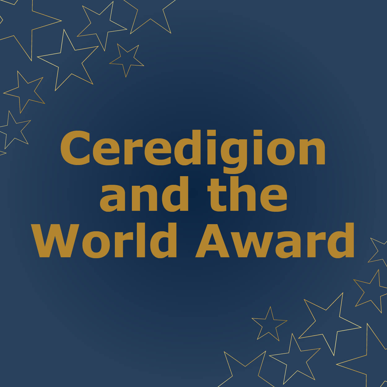 Ceredigion and the World Award