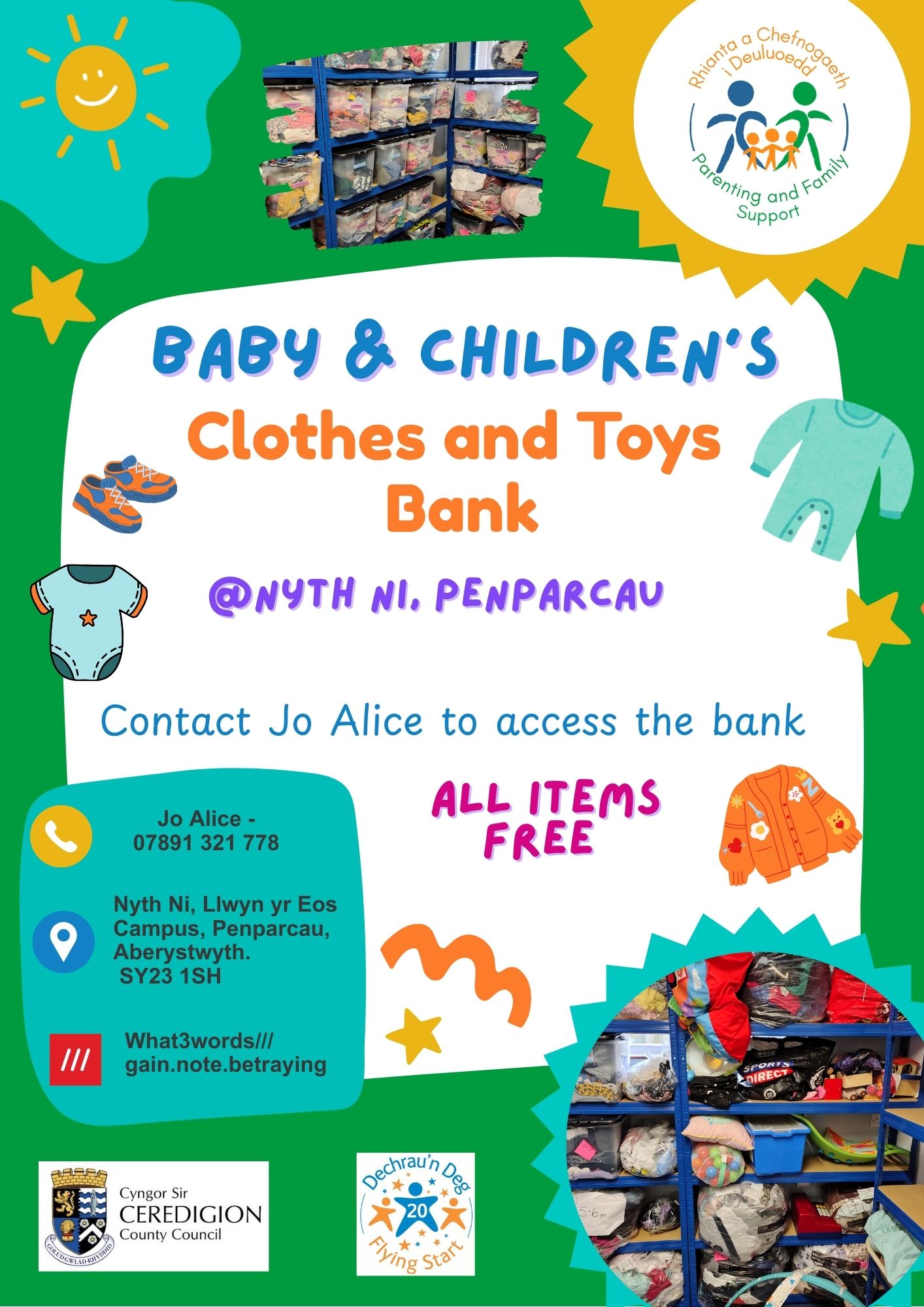 Baby and Children's Clothes and Toys Bank 