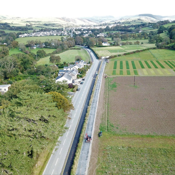 New shared use path between IBERS and Penrhyncoch