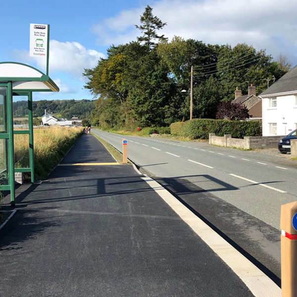 New shared use path between IBERS and Penrhyncoch