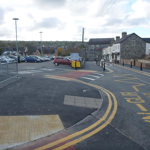 Cardigan Primary School scheme with wider footways, traffic calming and new 20mph zone